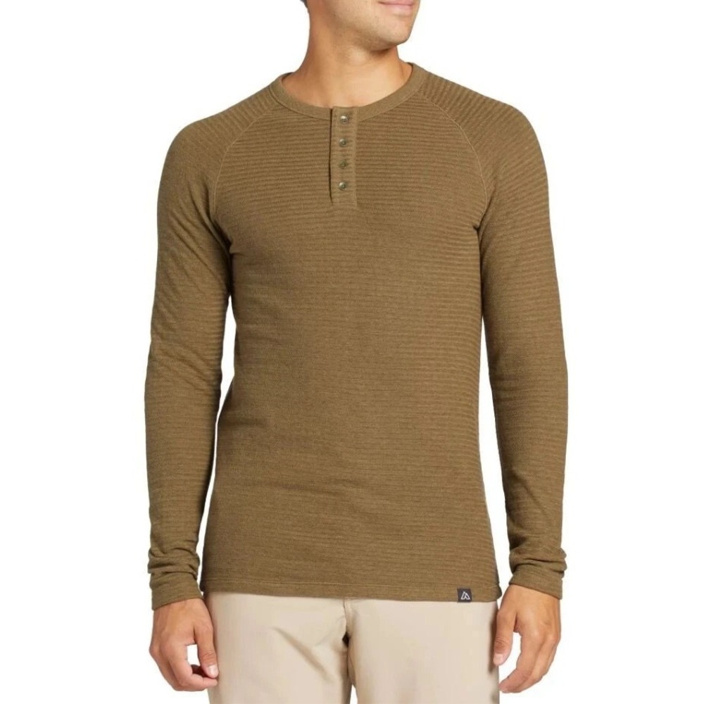 Alpine Design Men's Mountain Long Sleeve Henley Shirt Size Large